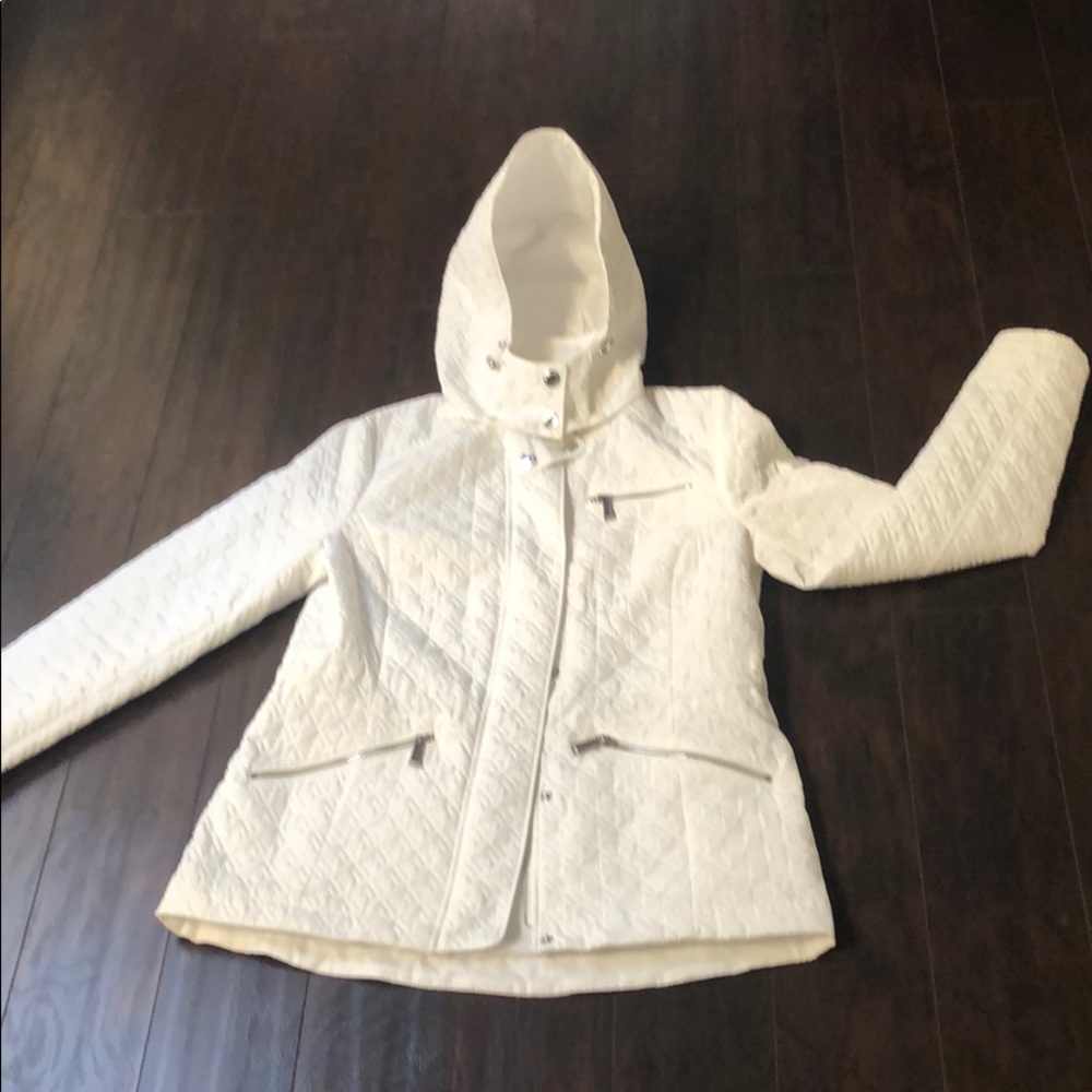 BCBG White jacket. Beautiful!  very flattering.